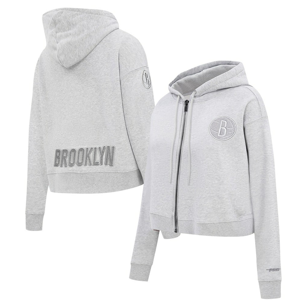 Brooklyn Nets Pro Standard Women's Triple Tonal Full-Zip Hoodie