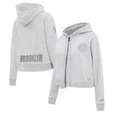 Brooklyn Nets Pro Standard Women's Triple Tonal Full-Zip Hoodie
