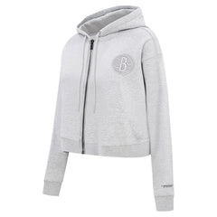 Brooklyn Nets Pro Standard Women's Triple Tonal Full-Zip Hoodie