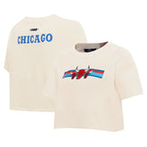Chicago Bulls Pro Standard Women's Retro Striper SJ Cropped Boxy T-Shirt sale