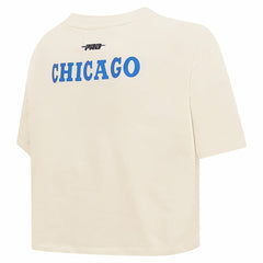 Chicago Bulls Pro Standard Women's Retro Striper SJ Cropped Boxy T-Shirt sale