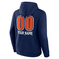 Navy Detroit Tigers Personalized Name & Number Fastball Pullover Hoodie