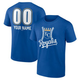 Royal Kansas City Royals Personalized Name & Number Fastball T-Shirt