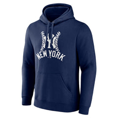 Navy New York Yankees Personalized Name & Number Fastball Pullover Hoodie