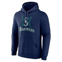 Navy Seattle Mariners Personalized Name & Number Fastball Pullover Hoodie