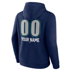 Navy Seattle Mariners Personalized Name & Number Fastball Pullover Hoodie