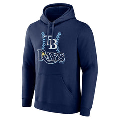 Navy Tampa Bay Rays Personalized Name & Number Fastball Pullover Hoodie