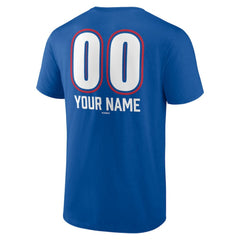 Royal Texas Rangers Personalized Name & Number Fastball T-Shirt