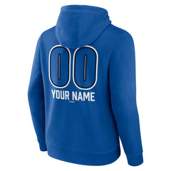 Royal Toronto Blue Jays Personalized Name & Number Fastball Pullover Hoodie