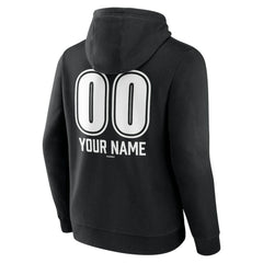 Black New York Yankees Personalized Name & Number Fastball Pullover Hoodie