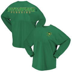 NHL Pittsburgh Penguins Fanatics Women's St. Patrick's Day Spirit Jersey T-Shirt