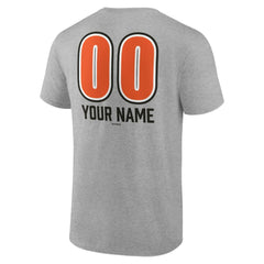 Heather Gray Baltimore Orioles Personalized Name & Number Fastball T-Shirt