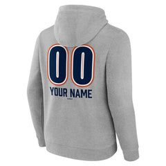 Gray Houston Astros Personalized Name & Number Fastball Pullover Hoodie