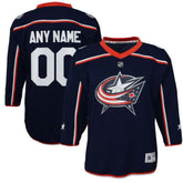 NHL Columbus Blue Jackets Youth Home Replica Custom Jersey