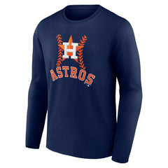 Navy Jose Altuve Houston Astros Fastball Player Name & Number Long Sleeve T-Shirt
