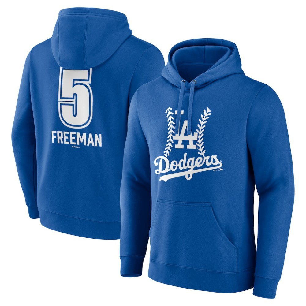 Royal Freddie Freeman Los Angeles Dodgers Fastball Player Name & Number Pullover Hoodie