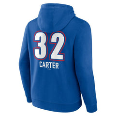 Royal Evan Carter Texas Rangers Fastball Player Name & Number Pullover Hoodie