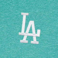 Heather Aqua Los Angeles Dodgers Antigua Hunk Quarter-Zip Top