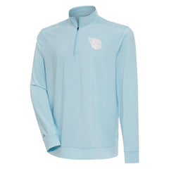 Powder Blue Cleveland Guardians Antigua Bright Quarter-Zip Pullover Top