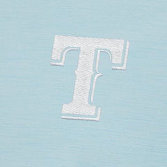 Powder Blue Texas Rangers Antigua Bright Quarter-Zip Pullover Top