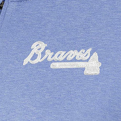 Lavender Atlanta Braves Antigua Women's Mentor Quarter-Zip Pullover Top