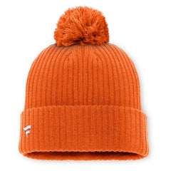 NHL Philadelphia Flyers Fanatics Primary Logo Cuffed Knit Hat with Pom