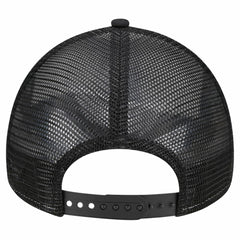 White/Black Houston Astros New Era Checkered Flag A-Frame Trucker 9FORTY Adjustable Hat