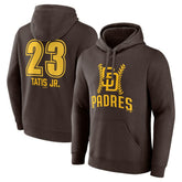 Brown Fernando Tatis Jr. San Diego Padres Fastball Player Name & Number Pullover Hoodie