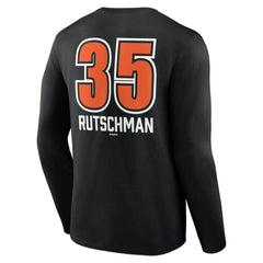 Black Adley Rutschman Baltimore Orioles Fastball Player Name & Number Long Sleeve T-Shirt