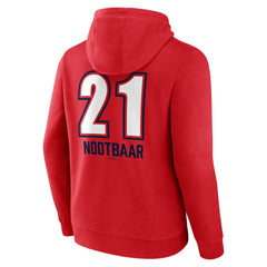 Red Lars Nootbaar St. Louis Cardinals Fastball Player Name & Number Pullover Hoodie