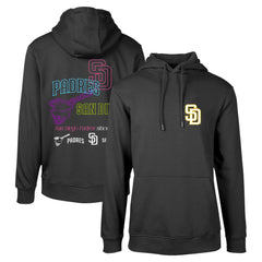 Black San Diego Padres Levelwear Podium Vintage Pullover Hoodie