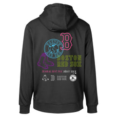 Black Boston Red Sox Levelwear Podium Vintage Pullover Hoodie
