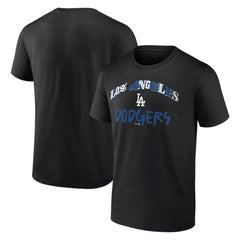 Black Los Angeles Dodgers Graffiti Arch T-Shirt