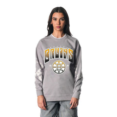 NHL Boston Bruins The Wild Collective Unisex Tie-Dye Double Collar Pullover Sweatshirt