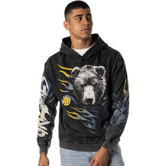Memphis Grizzlies The Wild Collective Unisex Acid Wash Flame Pullover Hoodie