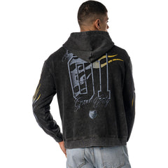 Memphis Grizzlies The Wild Collective Unisex Acid Wash Flame Pullover Hoodie