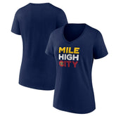Denver Nuggets Pick & Roll Coverage V-Neck T-Shirt sale