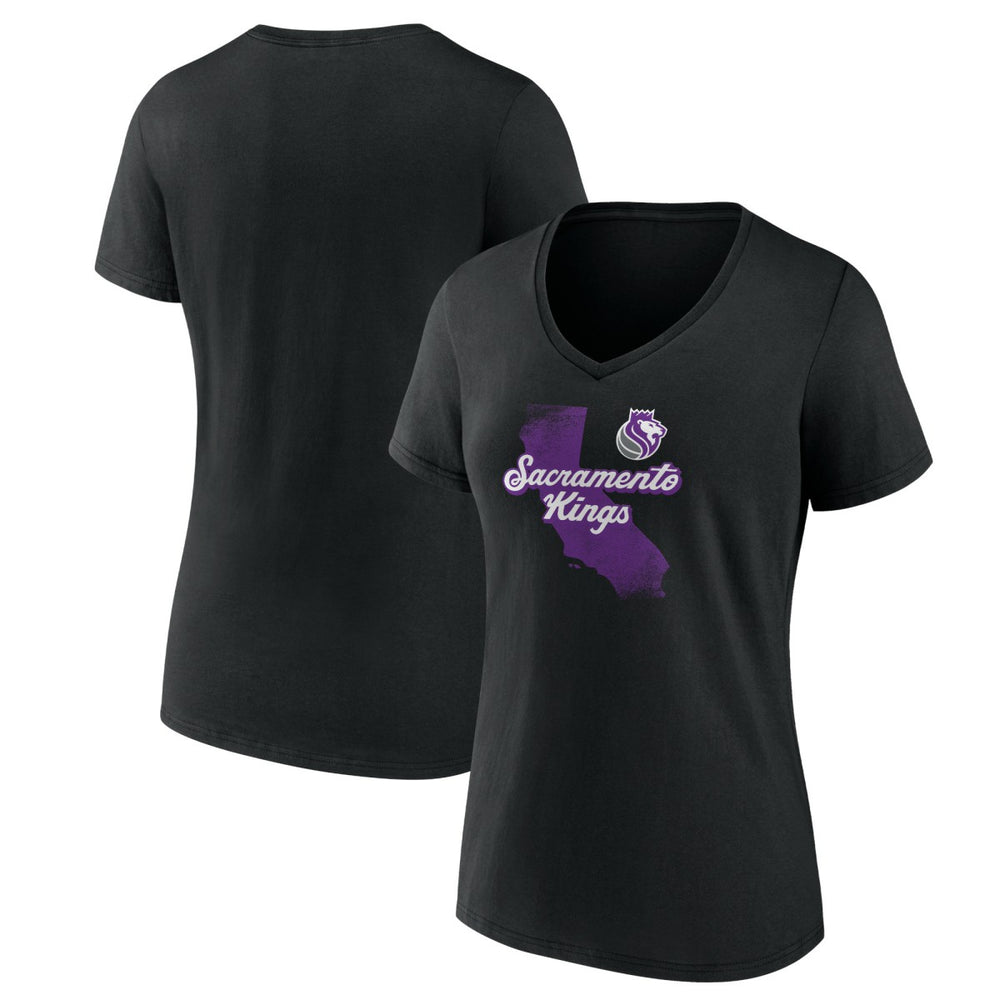 Sacramento Kings Pick & Roll Coverage V-Neck T-Shirt