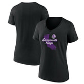 Sacramento Kings Pick & Roll Coverage V-Neck T-Shirt