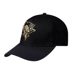 NHL Pittsburgh Penguins Pro Standard Metallic Logo Pinch Front Adjustable Hat