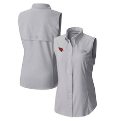 Women's PFG Tamiami Omni-Shade Sleeveless Button-Up Shirt - Arizona Cardinals