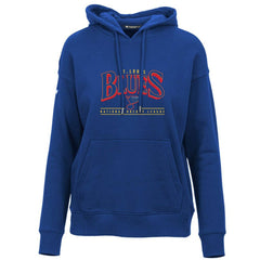 NHL St. Louis Blues Levelwear Women's Retro Adorn Spellout Pullover Hoodie