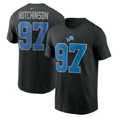 Aidan Hutchinson Player Name & Number T-Shirt - Detroit Lions T-shirts