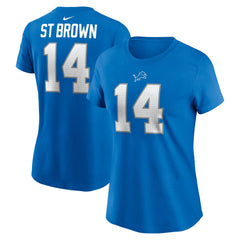 Amon-Ra St. Brown Women's Player Name & Number T-Shirt - Detroit Lions T-shirts