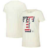 Cream Texas Rangers New Era Women's Vintage T-Shirt