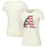 Cream Arizona Diamondbacks New Era Women's Vintage T-Shirt