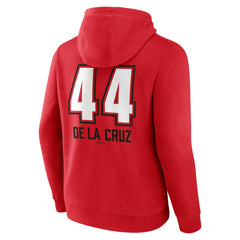 Red Elly De La Cruz Cincinnati Reds Name & Number Fastball Pullover Hoodie