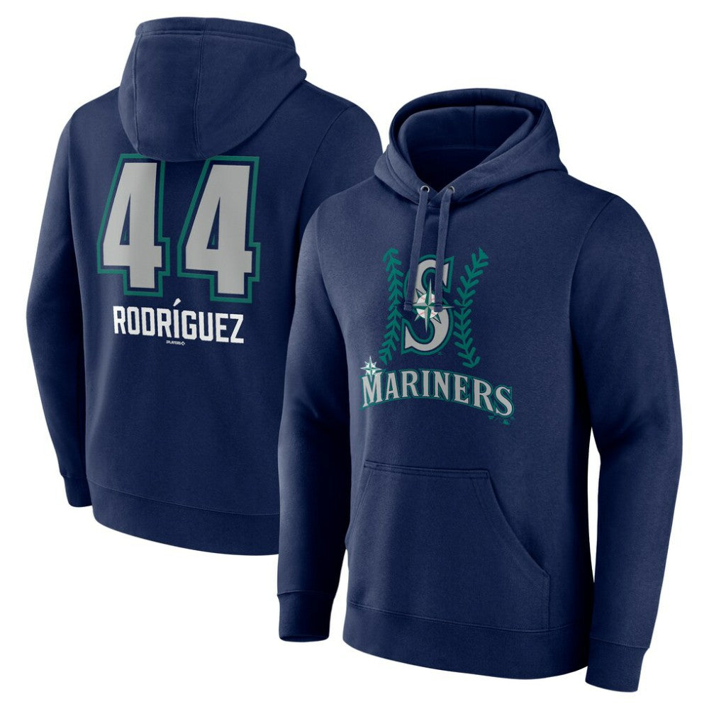 Navy Julio Rodríguez Seattle Mariners Name & Number Fastball Pullover Hoodie