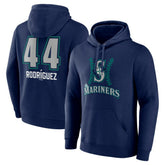 Navy Julio Rodríguez Seattle Mariners Name & Number Fastball Pullover Hoodie