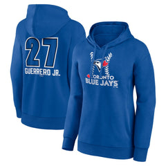 Royal Vladimir Guerrero Jr. Toronto Blue Jays Women's Name & Number Fastball Pullover Hoodie